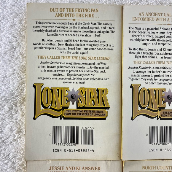 Vintage Lone Star Action Western Romance Novel x4 - Picture 7 of 15